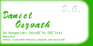 daniel oszvath business card